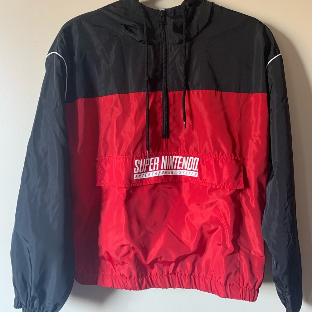 Super Nintendo Ent Windbreaker Jacket